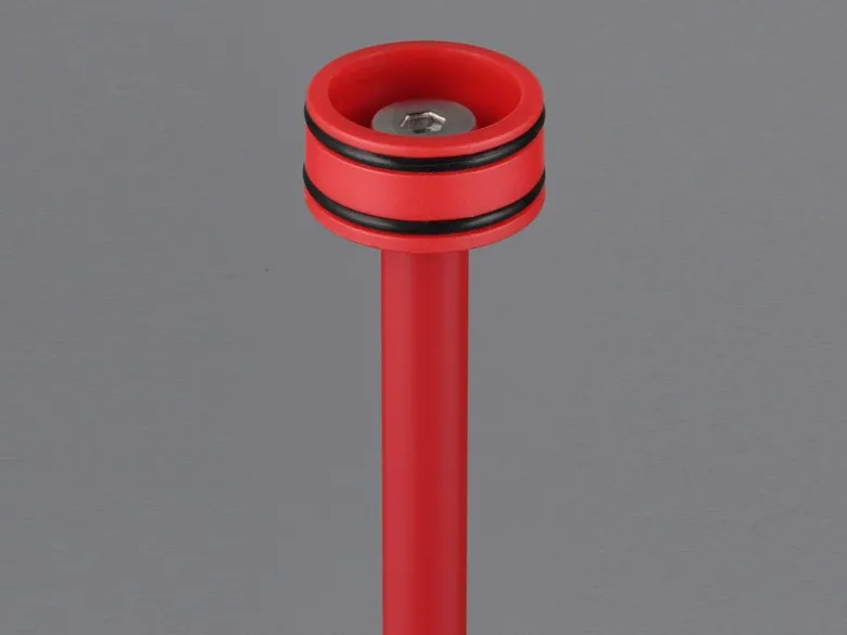 Kabellose Akku Stehlampe SUAREZ dimmbar für Innen & Außen, Rot - 123cm klein
