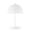 Kabellose Tageslicht Tischlampe KIA Weiß dimmbar & USB, Höhe 27cm