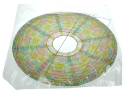 Kinder Papierlampe BLUMEN Motiv Lampenschirm Ø 40cm Pendelleuchte mit Aufhängung
