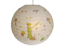 Kinder Papierlampe DER KLEINE PRINZ Lampenschirm Pendelleuchte mit Aufhängung