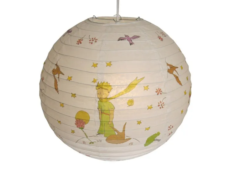 Kinder Papierlampe DER KLEINE PRINZ Lampenschirm Pendelleuchte mit Aufhängung