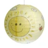 Kinder Papierlampe SONNEN Motiv Lampenschirm Ø 40cm Pendelleuchte mit Aufhängung