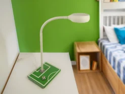 Kinder Schreibtischlampe FUSSBALLFELD mit Flexarm, Höhe 37cm