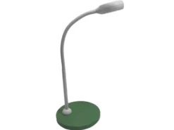 Kinder Schreibtischleuchte Grün-Grau mit Flexarm, Höhe 43cm