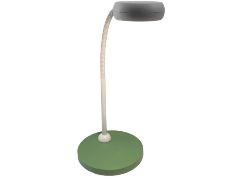 Kinder Schreibtischleuchte Grün-Grau mit Flexarm, Höhe 43cm