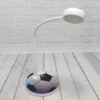 Kinder Schreibtischleuchte Fußball Schwarz Weiß mit Flexarm, Höhe 43cm