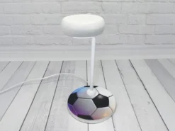Kinder Schreibtischleuchte Fußball Schwarz Weiß mit Flexarm, Höhe 43cm