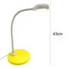 Kinder Schreibtischleuchte Sonnengelb-Grau mit Flexarm, Höhe 43cm