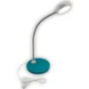 Kinder Schreibtischleuchte Blaugrün-Grau Flexarm & LED-Leuchtmittel, Höhe 43cm