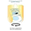 Kinderzimmer Deckenleuchte Lampenschirm drehend Motiv Rabbit – tolle Lichteffeke