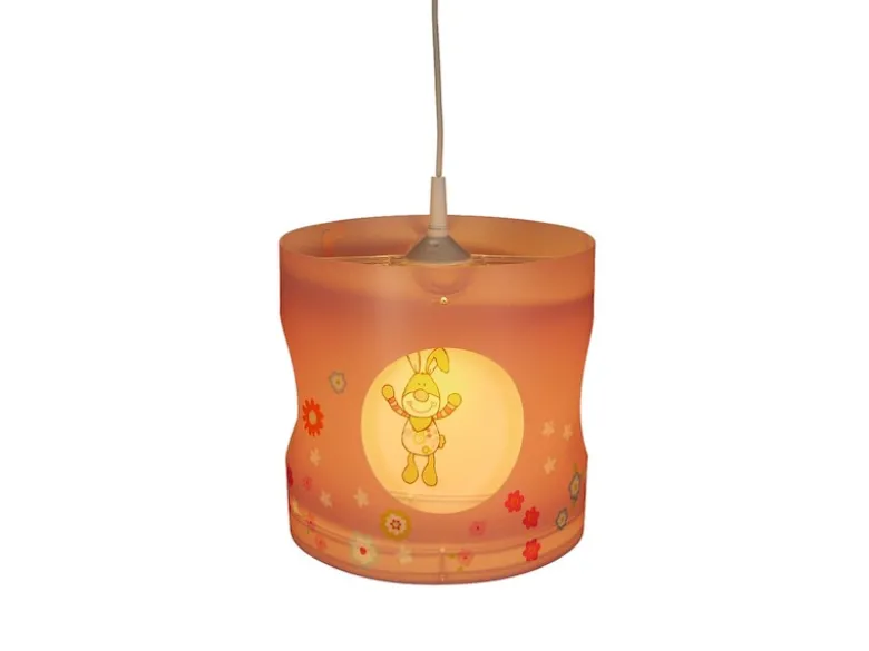 Kinderzimmer Deckenleuchte Lampenschirm drehend Motiv Bungee Bunny