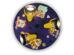 Kinderzimmer Deckenstrahler Ø35cm PAW PATROL, 3 flammig, schwenkbare Spots, Blau