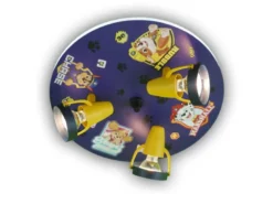 Kinderzimmer Deckenstrahler Ø35cm PAW PATROL, 3 flammig, schwenkbare Spots, Blau