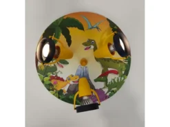 Kinderzimmer Deckenstrahler 3-flammig mit Dino Motiv, Ø 35cm