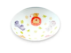 Kinderzimmer Lampe LITTLE SAFARI Deckenlampe Opalweiß & bunt Ø 35cm