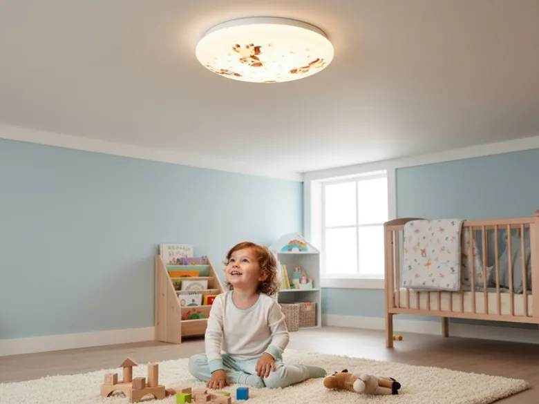 Kinderzimmer Lampe PONY PAULA Deckenlampe Opalweiß & bunt Ø 35cm