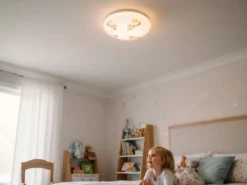 Kinderzimmer Lampe PONY PAULA Deckenlampe Opalweiß & bunt Ø 35cm