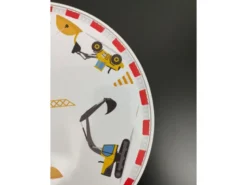 Kinderzimmer Wandlampe Baustelle Ø 25cm mit Schalter, Kabel, Stecker & E14 LED