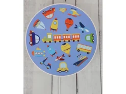 Kinderzimmer Wandlampe Fahrzeuge Ø 25cm mit Schalter, Kabel, Stecker & E14 LED