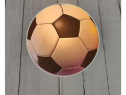 Kinderzimmer Wandlampe Fußball, Schalter und Stecker, Ø 25cm