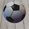 Kinderzimmer Wandlampe Fußball Ø 25cm mit Schalter, Kabel, Stecker & E14 LED