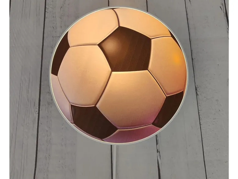 Kinderzimmer Wandlampe Fußball Ø 25cm mit Schalter, Kabel, Stecker & E14 LED