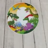 Kinderzimmer Wandlampe mit Dinosaurier Motiven Schalter und Stecker Ø 25cm