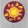 Kinderzimmer Wandlampe mit Wald Motiven, Schalter und Stecker, Ø 25cm