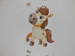 Kinderzimmer Wandlampe PONY PAULA mit Kabel, Stecker & Schalter, Ø 25cm
