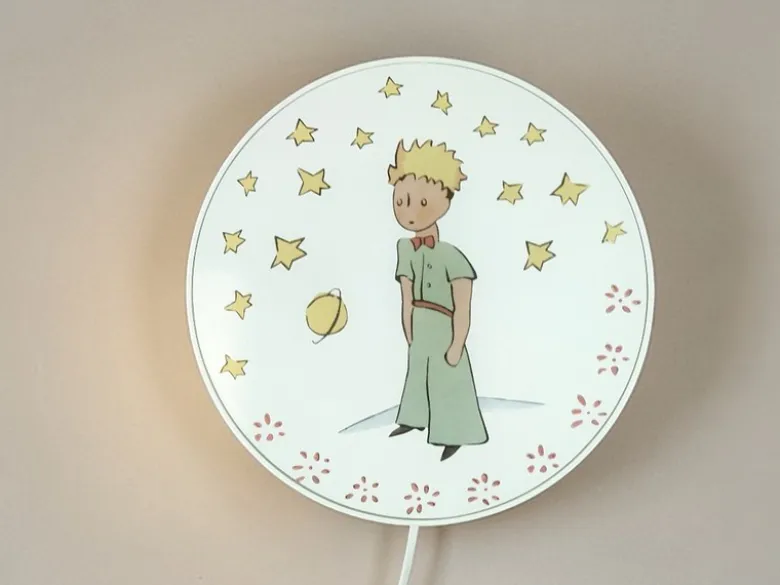 Kinderzimmer Wandlampe PRINZ mit Kabel, Stecker & Schalter, Ø 25cm