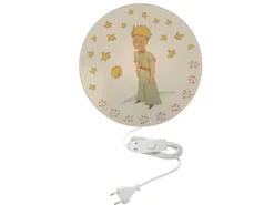 Kinderzimmer Wandlampe PRINZ mit Kabel, Stecker & Schalter, Ø 25cm