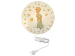 Kinderzimmer Wandlampe PRINZ mit Kabel, Stecker & Schalter, Ø 25cm