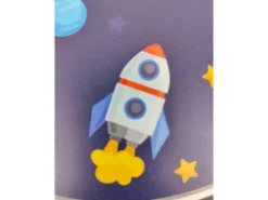 Kinderzimmer Wandlampe Weltall Ø 25cm mit Schalter, Kabel, Stecker & E14 LED