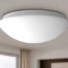 Klassische LED Deckenschale mit Glas Lampenschirm Opalglas, Ø 30cm