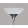 Klassischer Deckenfluter DEZWO Silbergrau, Höhe 180cm