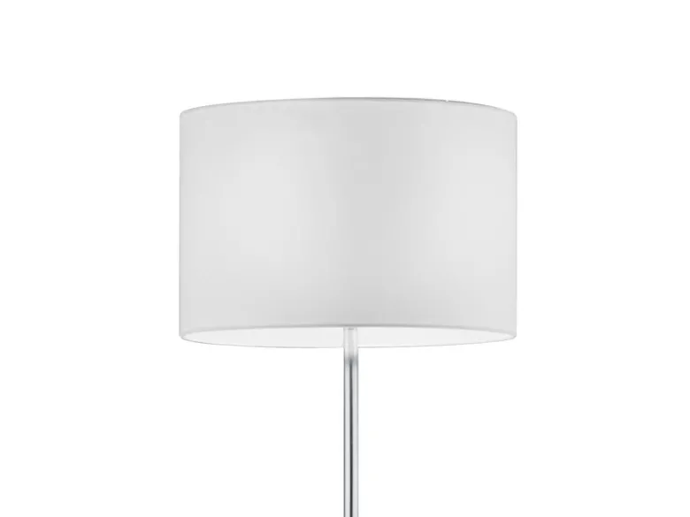 Klassische Stehlampe HOTEL mit E27 Stoffschirm Weiß, Höhe 160cm