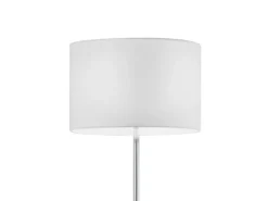 Klassische Stehlampe mit Stoffschirm Weiß & E27 LED, Höhe 160cm