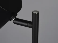 Kleine Akku Stehlampe BLAKE kabellos - dimmbar, Metall Schwarz, Höhe 125cm