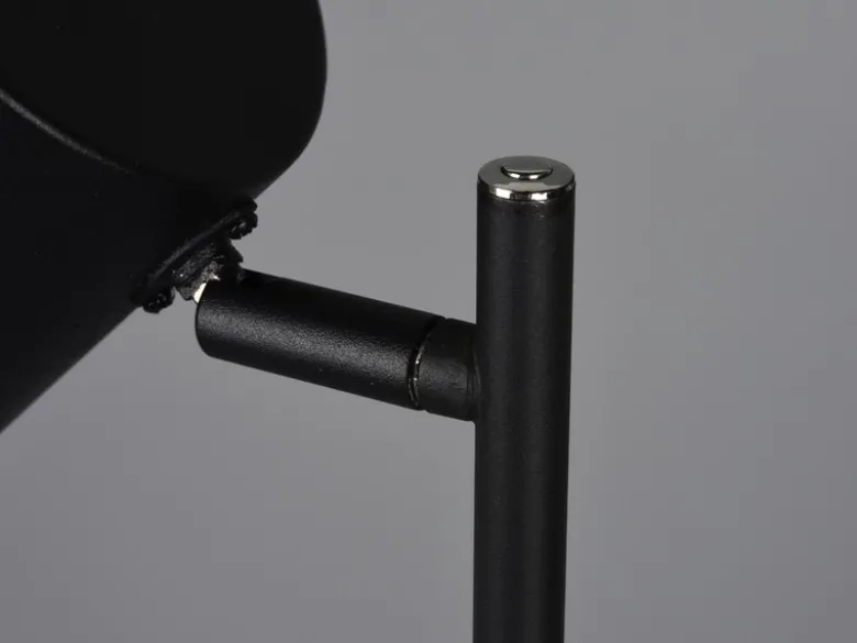 Kleine Akku Stehlampe BLAKE kabellos - dimmbar, Metall Schwarz, Höhe 125cm