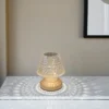 Kleine Akku Tischlampe MARIL mit Touch Funktion in Kristall Optik, Höhe 15cm