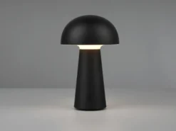 Kleine Akku Tischleuchte LENNON per USB aufladbar Schwarz, Höhe 21cm