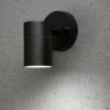 Kleine Außenwandleuchte MODENA Downlight, Höhe 9cm, Aluminium Schwarz