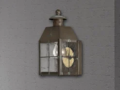Kleine Außenwandleuchte NANTUCKET im antiken Landhausstil, Höhe 25cm