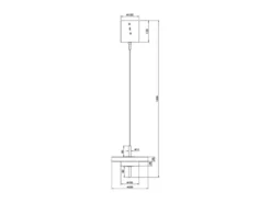 Kleine dimmbare LED Pendelleuchte KEATON im modernen Design, Hellgrau Ø 20cm