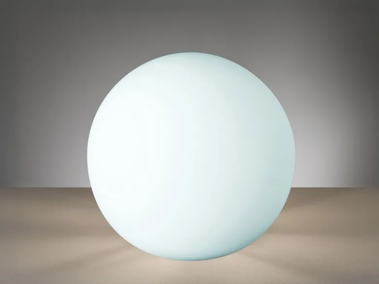 Kleine Glas Kugel Tischlampe Weiß Ø 20cm inkl. E27 LED
