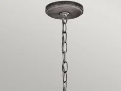 Kleine Industrial Pendelleuchte ASHLAND BAY für Innen & Außen, Anthrazit Ø15cm