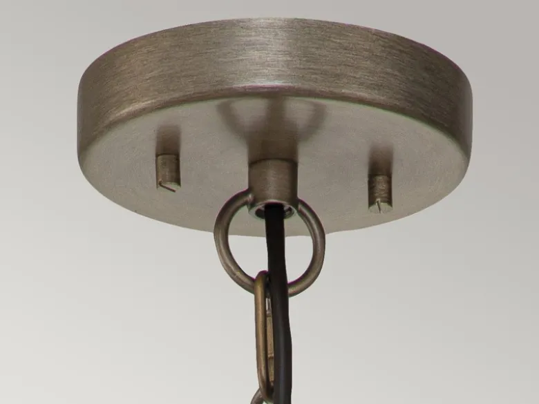 Kleine Industrial Pendelleuchte ASHLAND BAY für Innen & Außen, Bronze Ø15cm