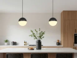 Kleine Kugel LED Pendelleuchte SENTA höhenverstellbar Ø 10cm