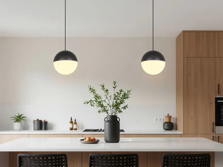 Kleine Kugel LED Pendelleuchte SENTA höhenverstellbar Ø 10cm