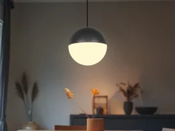 Kleine Kugel LED Pendelleuchte SENTA höhenverstellbar Ø 10cm
